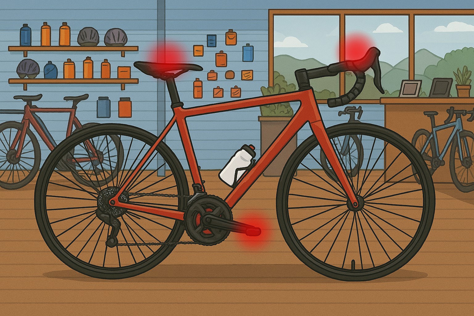 I punti di contatto con la bici